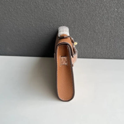 New Ladies Wide Shoulder Strap Large Capacity Bag Niche Luxury Designer Shoulder Crossbody  Head Layer Cowhide Leather PlatiNum