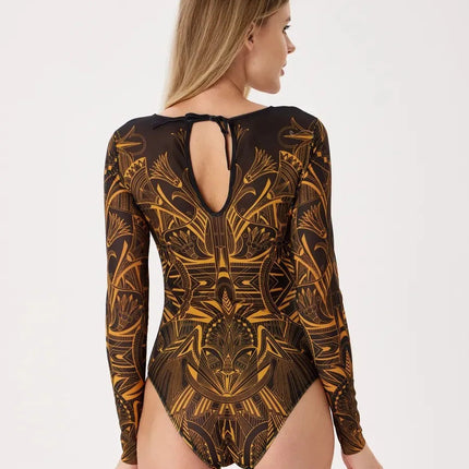 Nuovo costume da bagno sexy a vita alta da donna costume da bagno estivo bikini set costumi da bagno a maniche lunghe da donna costume da bagno da spiaggia per donna platinumshop
