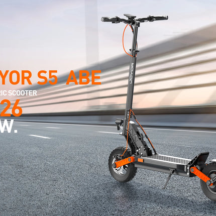 Monopattino Elettrico JOYOR S5 Certificato ABE, Disponibile in Germania, 20km/h 500W 48V13AH, Pieghevole con Luce LED, Mobilità Urbana
