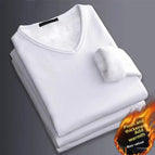 White  V-neck plus v