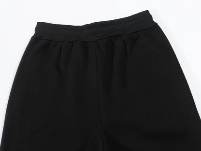 2025 Set di abbigliamento sportivo da jogging casual da uomo con cappuccio e pantaloni sportivi neri Giacca gommata Sport di moda Set invernale caldo da 2 pezzi