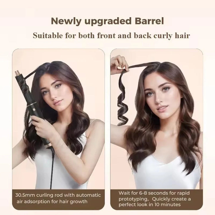 1000W Hair Dryer 5 in 1 Electric Comb Negative Ion Straightener Comb Curling Iron Detachable Multifunctional Heating Brush Hair Dryer