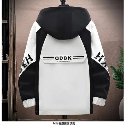 Spring Autumn Casual Men Sets Jacket + Pants Two Pieces Fashion Korean Trend Hooded Baseball Uniform Suit Man Outfit