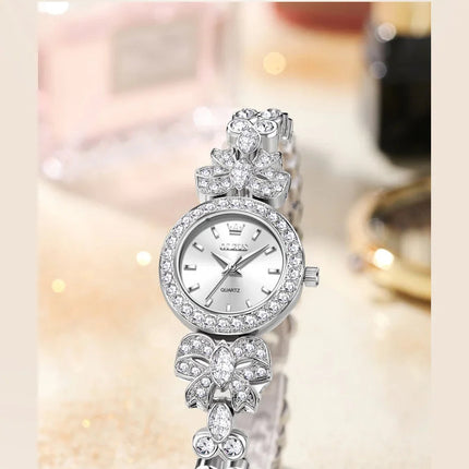 OLEVS 5887 Orologi da donna Elegante orologio al quarzo originale Orologi luminosi impermeabili per regalo donna Cinturino con diamanti Reloj Mujer platinumshop