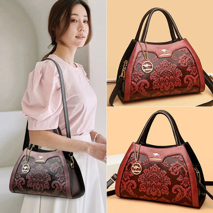 New Women Bag Luxury Designer Cowhide Handbags for Women Famous Brands Crossbody bag for Women Leather Shoulder Bags Sac a main PlatiNum