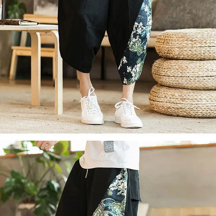 Pantaloncini Estivi da Spiaggia per Uomo, Nuova Stampa Hawaiana, Comodi Pantaloni a Tre Quarti in Cotone Traspirante, Moda Casual Maschile