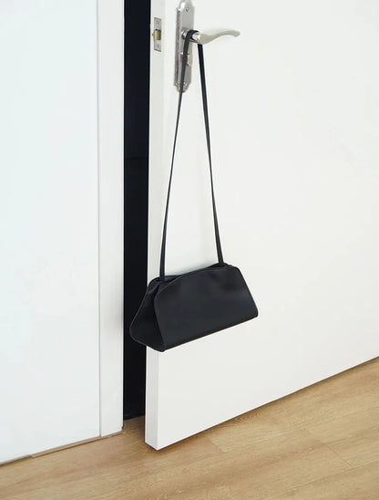 [Full Leather Inside Outside] Drinking Milk Cowhide Imported Saddle Leather Underarm Bag Single Shoulder Crossbody Bag Simple