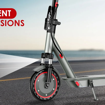 HiQiS D8 pro 350W Potente scooter elettrico Gamma 30KM Pneumatico solido da 8,5 pollici Monopattino elettrico 10.5Ah 30KM/H E-scooter