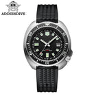 ADDIESDIVE Luxury Men's Automatic Watch Ceramic Bezel Sapphire Glass 200m Waterproof Ultra Bright Blue Luminous Diving Watch