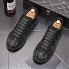 New Style Luxury Men's High Hip-hop Casual Shoes Men Black Fashion Rivets Shoes Italy Fashion Leisure Driving Loafers