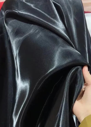 Tessuto Satinato Liquido Lucido di Lusso Riflettente Effetto Galassia per Abiti da Sposa e Design di Abiti alla Moda