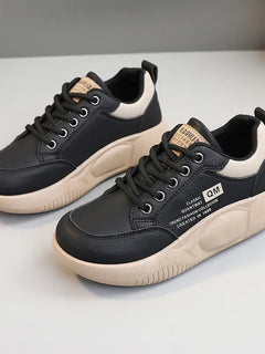 New Women's Shoes 2024 Spring Thick Sole Elevated Shoes Sports Shoes Women's Shoes Student Street Casual Board Shoes
