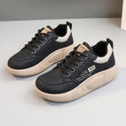 New Women's Shoes 2024 Spring Thick Sole Elevated Shoes Sports Shoes Women's Shoes Student Street Casual Board Shoes PlatiNum