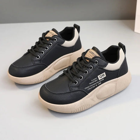 New Women's Shoes 2024 Spring Thick Sole Elevated Shoes Sports Shoes Women's Shoes Student Street Casual Board Shoes PlatiNum