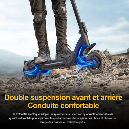 TODIMART X5S scooter elettrici per adulti doppio motore 2000W 48V 18.2Ah velocità 50 km/h pneumatico fuoristrada pieghevole 10" platinumshop