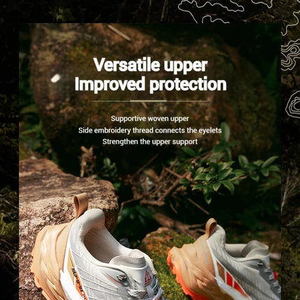 361 Degrees Yushan PRO Men Running Shoes Durable Hiking Cushioning Breathable Non-slip Outdoor Jogging Male Sneakers 672522250 PlatiNum