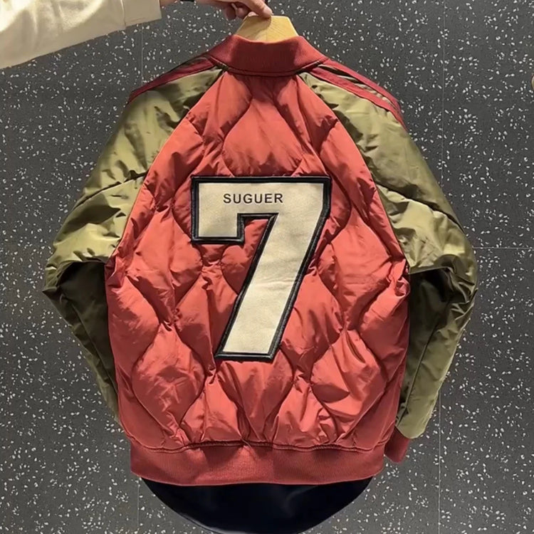 Supzoom 2022 New Arrival Hip Hop Embroidery Couples Casual Top Fashion Male And Female Winter Men Coat Warm Baseball Down Jacket