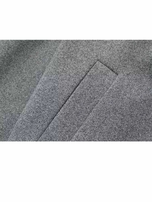 HH Woman Winter Fashion High Collar Long Sleeves Double Breasted Belt Short Coat Jacket Female Casual Versatile Commuting Jacket