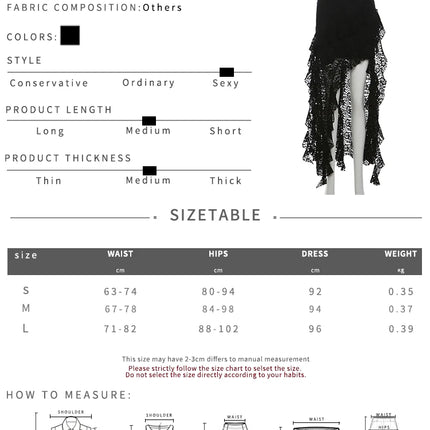 Nibber Nappe Gonne da donna Orlo irregolare Increspature multistrato Patchwork di pizzo Dolce tendenza estiva Pantaloni skinny versatili quotidiani