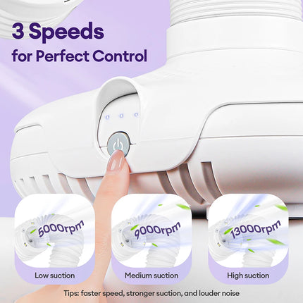 Turbo Brushless Nail Dust Collector Vacuum Cleaner  with LED Tube Strong Power Manicure Dust Extractor Gel Polish Dust Fans Art Equipment