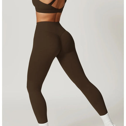 High Waist Yoga Leggings Women Push Up Sport Leggings Fitness Running Hip Lift Yoga Pants Highly Elastic Gym Workout Leggings PlatiNum