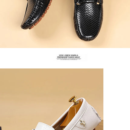 Scarpe casual da uomo nere classiche, comode scarpe basse in pelle PU da uomo, scarpe leggere senza lacci, scarpe da guida da uomo