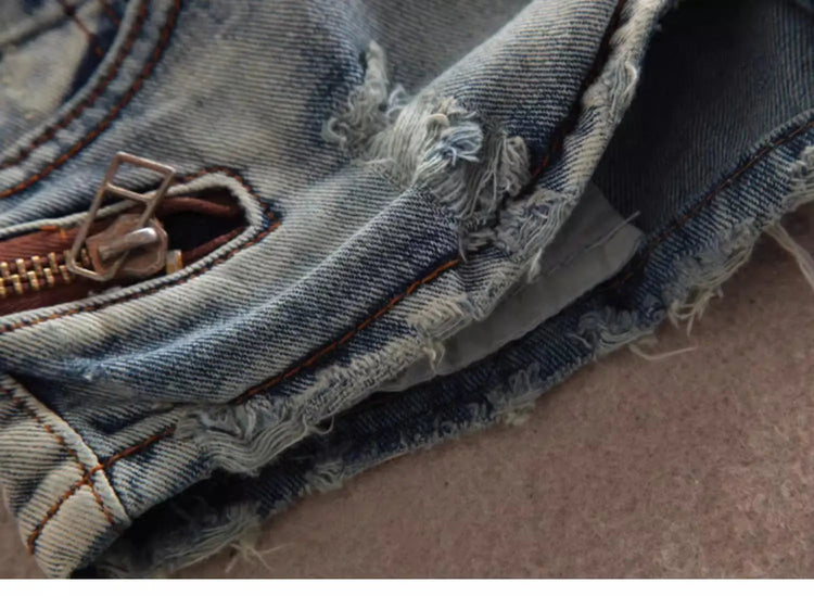 Summer Women Kpop Jean Shorts Abi Y2K 2000s Ripped Denim Hot Pants Grunge Gyaru Japanese American Retro Cyber Punk Harajuku Tide PlatiNum