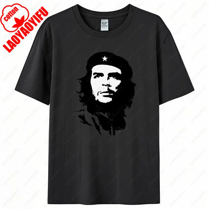 Che Guevara Shirt Rebel Cuban Shirt Guerrilla Revolution Casual Short Sleeve Men's High Quality Cotton T-Shirt