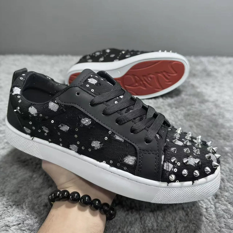 Spring Autumn New Boutique Red Bottom Casual Board Shoes Korean Version Couple Style Fashion Trend Youth Flat Running Sneakers