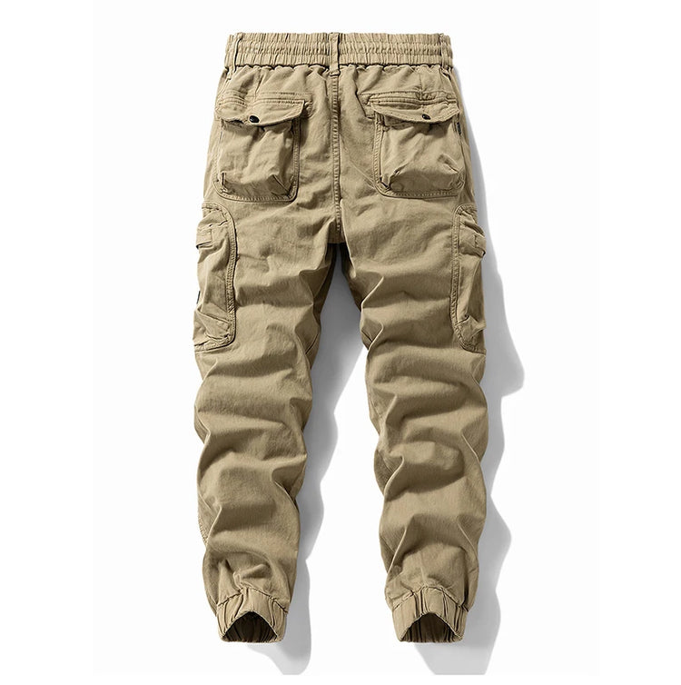 Mens Cargo Pants Autumn Winter Casual Mens Pant Baggy Regular Cotton Trousers Male Combat Military Tactical Pants Multi Pockets