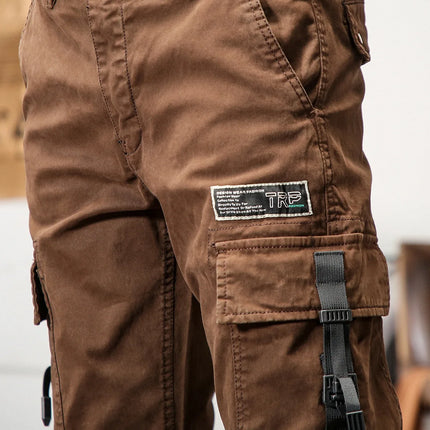 6 Pockets Joggers Cargo Pants Men Black Khaki Pants Men Slim Military Tactical Brown Work Trousers For Men Safari streetwear
