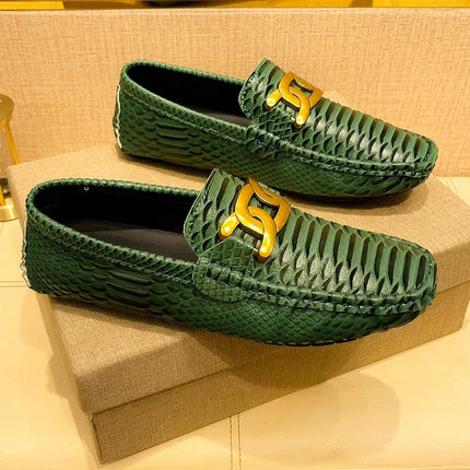 Mocassini in Pelle da Uomo 39-46, Scarpe Eleganti per Matrimoni e Feste, Calzature di Alta Qualità, Mocassini Slip-on di Lusso per Uomo