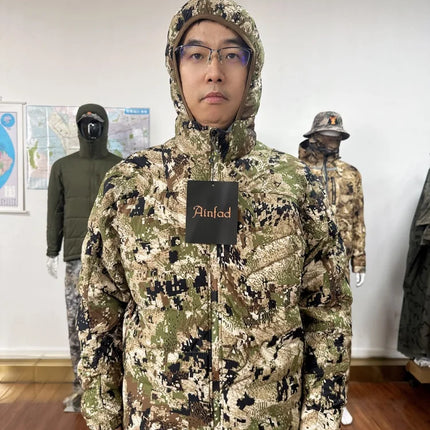 Men's Kelvin Light Down Jacket Winter Camouflage Fishing Hunting Suit