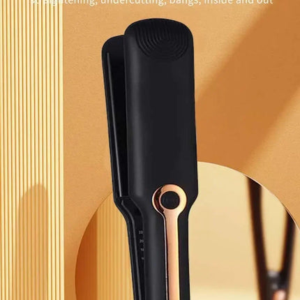 Tinsol 2-in-1 Hair Straightener Curling Iron Ceramic Plate Negative Ion Wide Plate Temperature Adjustable Hair Straightener