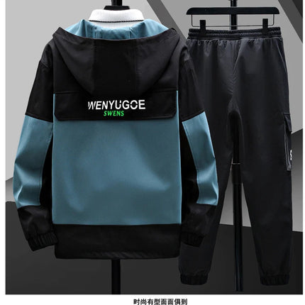 Winter Outfits Men Thick Warm Tracksuit Set Men Fashion Clothing SportswearJacket Pants 2 Piece Fleece Lined Sets