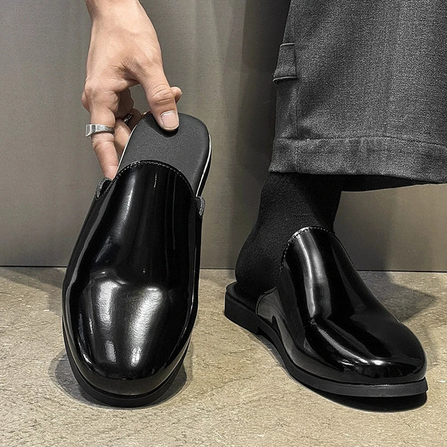 Nuovi Mocassini da Uomo 2026, Scarpe Eleganti di Lusso in Pelle Verniciata, Antiscivolo, per Esterni, Estive, Fatti a Mano