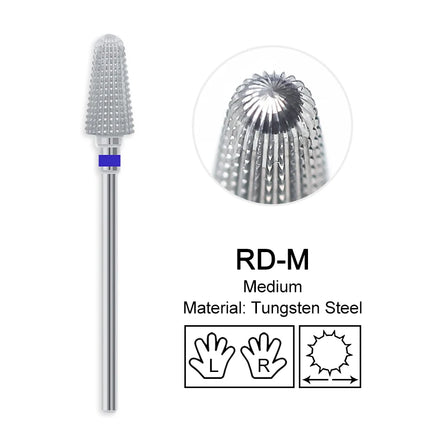Carbide Large Cone Nail Drill Bits Electric Milling Cutter For Gel Polish Removal Grinding DIY Home Salon Manicure Pedicure Nail Art Accessories Supplies