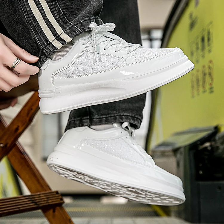 New Men Skateboard Shoes Platform Trend Sport Shoes Women Sneaker Sequin Shoes for Men Chaussure Homme Female Sneakers