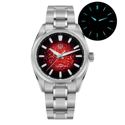 Watchdives WD0003C Ice Crack Dial 38mm Men Watch VH31 Sweep Seconds Quartz Movement Sapphire Luminous 10Bar Waterproof Watches