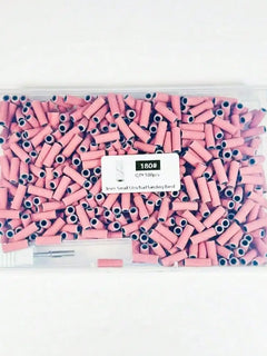 500PCS 3MM Small Mini Nail Sanding Bands With 1PC Spring Mandrel For Nail Drill #180 Grit Nail Sanding Band Bulk For Salons Manicure
