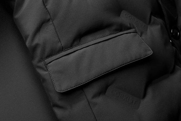 Minglu Autumn Winter White Duck Down Men's Down Blazers Luxury Solid Color Single Breasted Casual Male Jackets Down Man Coats