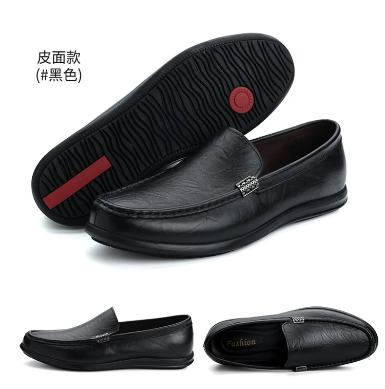 2025 Estate Scava Fuori Penny Mocassini Da Uomo Scarpe Da Barca Traspirante Uomo Mocassini In Pelle Slip On Appartamenti Mens Casual Scarpe Da Guida