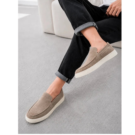 Scarpe casual da uomo estive, comode, con plateau, mocassini di design, traspiranti, slip-on, scarpe da ufficio piatte da uomo
