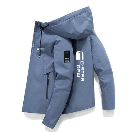 2026 New Fall/Winter Men's Jacket - High-Quality Printed Outdoor Sports Hoodie - Windproof Fashion Casual Jacket