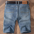 2025 Estate Marca Stretch Sottile Bermuda Masculina Cotone Denim Jeans Jorts Uomo Al Ginocchio Morbi