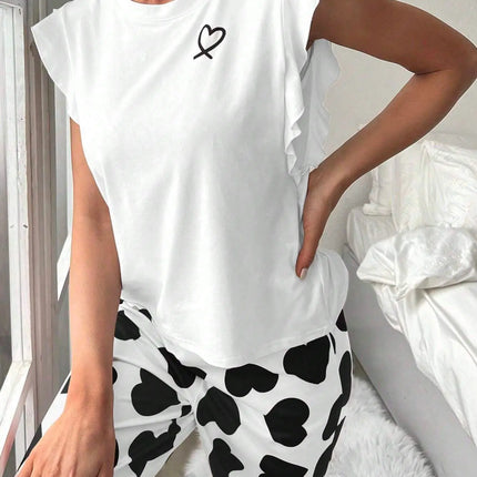 Pigiama estivo Set Pantaloni estivi da donna Set Pijama Pigiama da donna Indumenti da notte Donna che dorme Biancheria intima da notte sexy