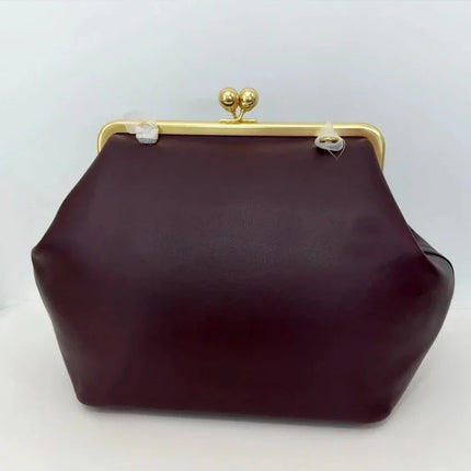 Classic Versatile Large Capacity Clip Bags For Women Luxury Designer Handbags Purses 2026 New In PU Lock Underarm Shoulder PlatiNum