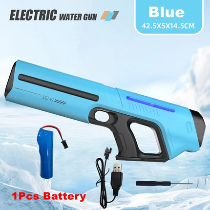 Pistole ad Acqua Elettriche per Adulti, Potenti Spruzzi Automatici, Pistole ad Acqua con Serbatoio, Giocattolo Estivo per Bambini e Ragazzi