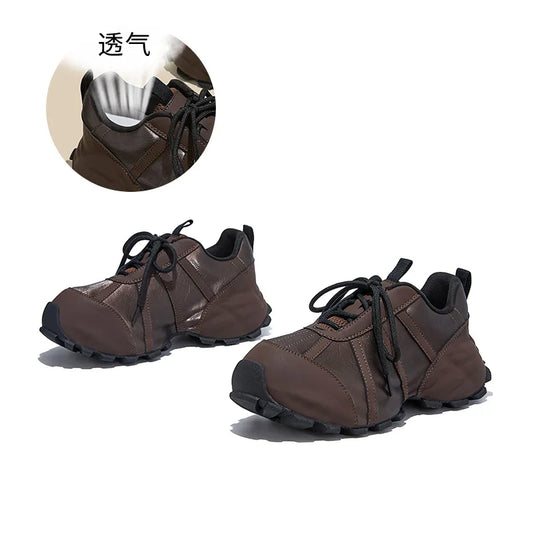 New Thick soled Dad Shoes for Women 2025 Autumn/Winter Sports Shoes Design Sense Casual Versatile Shoes for Women