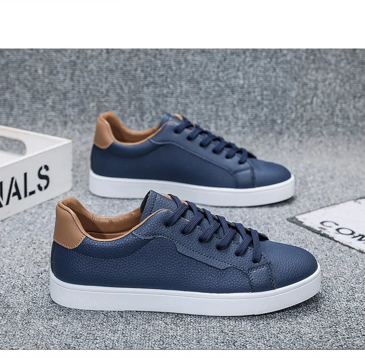 Leather Men's Sports Shoes - Casual Style, Breathable Men's Shoes, Anti-slip and Comfortable, Men's Casual Sneakers
